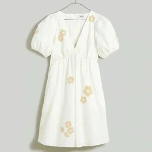 madewell embroidered blanca dress MADEWELL Embroidered Blanca Dress Size Small Summer Vacation Date Boho